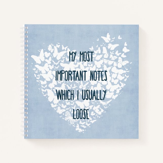 Mu wichtigsten Notizen SpiralNotebook Notizbuch (Vorderseite)