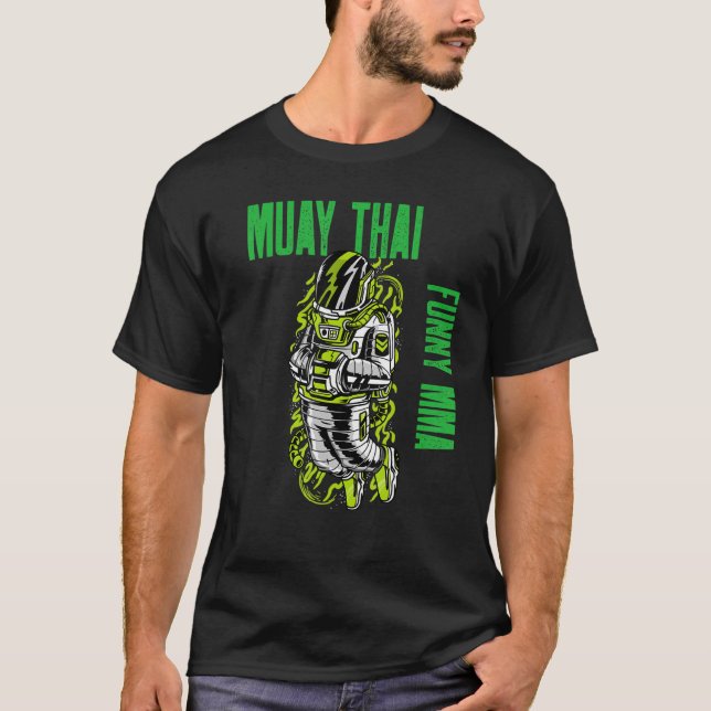 Muay Thai Astronaut, Chill, Mixed Martial Arts, St T-Shirt (Vorderseite)