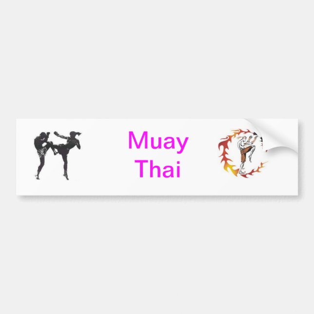 Muay Thai Autoaufkleber (Vorne)