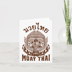 Muay Thai Boxer Boxing Lover Thai Boxing Thailand Karte