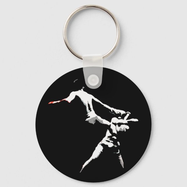 Muay Thai Boxing Action Schlüsselanhänger (Vorderseite)
