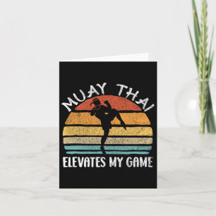 Muay Thai Boxing Martial Arts Fighting Combat Spor Karte