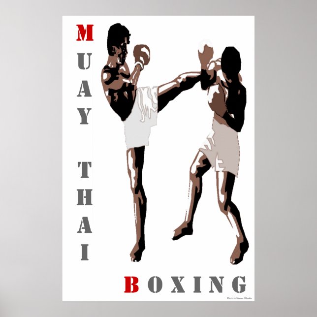 Muay Thai Boxing Poster (Vorne)