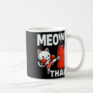 Muay Thai Cat Boxing Martial Arts Fighter Sport Cu Kaffeetasse