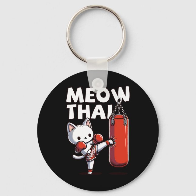 Muay Thai Cat Meow Thai Schlüsselanhänger (Vorderseite)