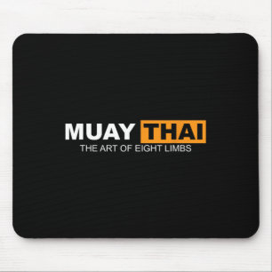 Muay Thai die Kunst von acht Limben Kickboxing und Mousepad