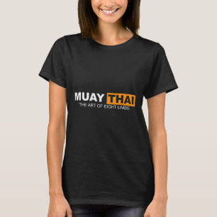 Muay Thai die Kunst von acht Limben Kickboxing und T-Shirt