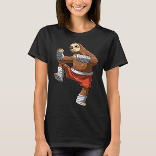 Muay Thai Faultier Kickboxen T-Shirt