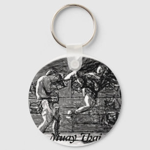 Muay Thai, Fight, Thai Boxing Schlüsselanhänger