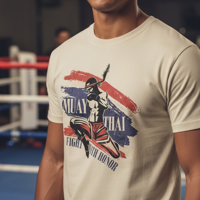 Muay Thai - Fight With Honor T-Shirt (Von Creator hochgeladen)