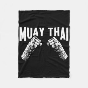 Muay Thai Fighter Fists Mixed Martial Arts Club Ma Fleecedecke
