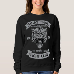 Muay Thai Fighter Mixed Martial Arts kämpfen Kickb Sweatshirt