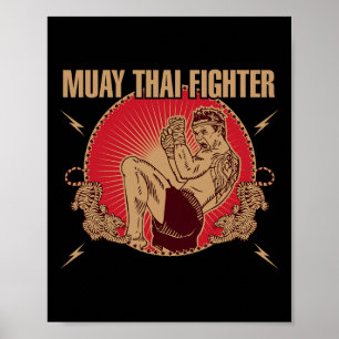 Muay Thai Fighter Poster