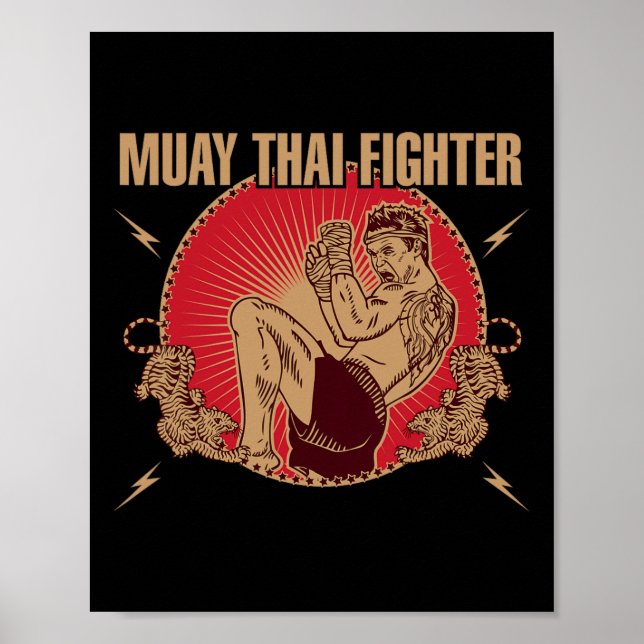 Muay Thai Fighter Poster (Vorne)