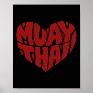 Muay Thai Heart - Liebe für Thai Boxing Poster