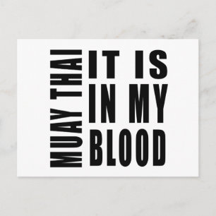 Muay Thai ist in meinem Blut Postkarte