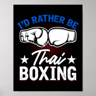 Muay Thai Kampfsport Kickboxen Comt Sport Thai Poster