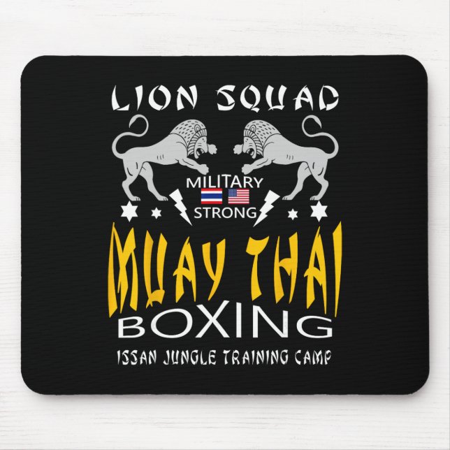 Muay-Thai-Kickbox-Training MMA-Werksportstudio  Mousepad (Vorne)