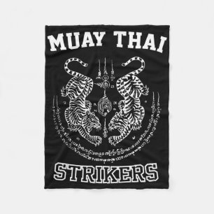Muay-Thai-Kickboxen-Tiger-Kämpfer Sak Yant Mma Fleecedecke