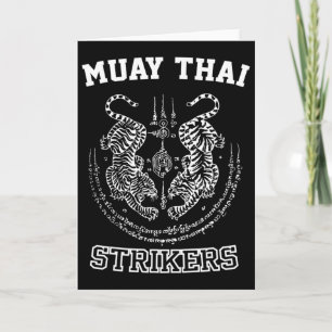 Muay-Thai-Kickboxen-Tiger-Kämpfer Sak Yant Mma Karte