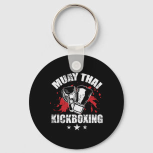 Muay Thai Kickboxen traditionelle Techniken Schlüsselanhänger