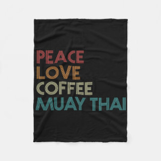 Muay Thai Kickboxing Martial Arts Coffee Lover Vin Fleecedecke