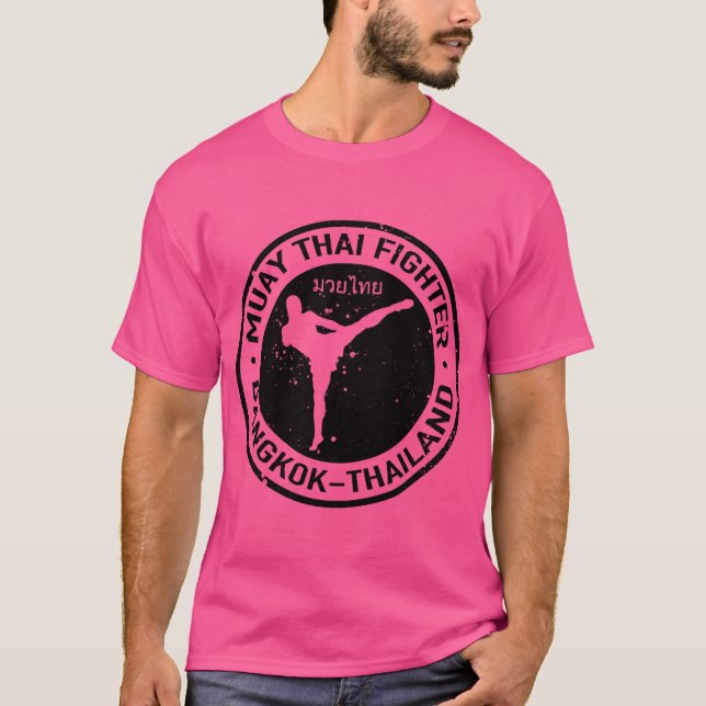 Muay Thai Logo (schwarz) T-Shirt (Vorderseite)