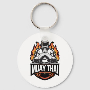 Muay Thai Logo - Thai Boxing Fighter Schlüsselanhänger