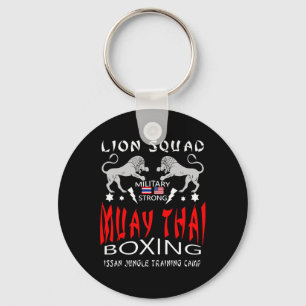 Muay Thai Löwen-Squadron Militär-Boxen Schlüsselanhänger