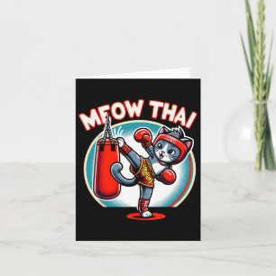 Muay Thai Martial Art Thai Boxing Kat Meow Thai Fa Karte