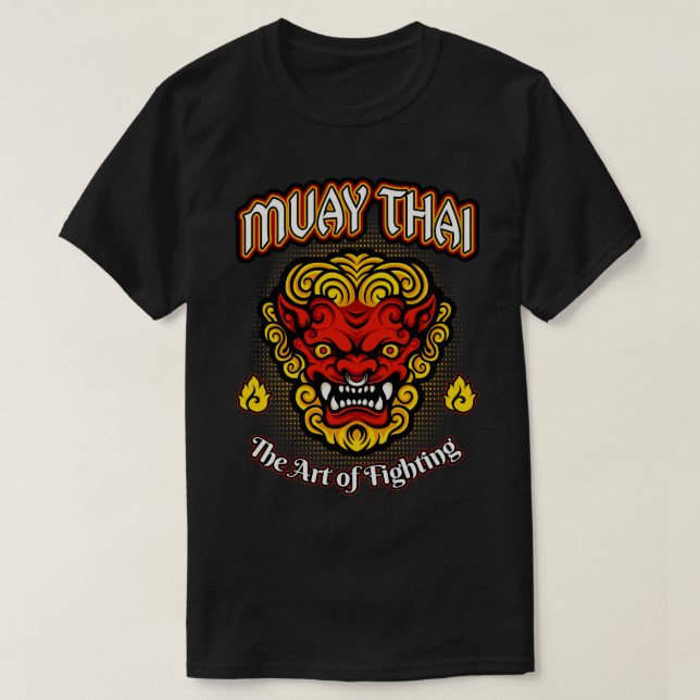 Muay Thai Martial Arts Demon Fighter MIXED MARTIAL T-Shirt (Design vorne)