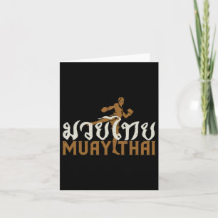 Muay Thai Martial Arts Thai Boxing Trainer Liebhab Karte