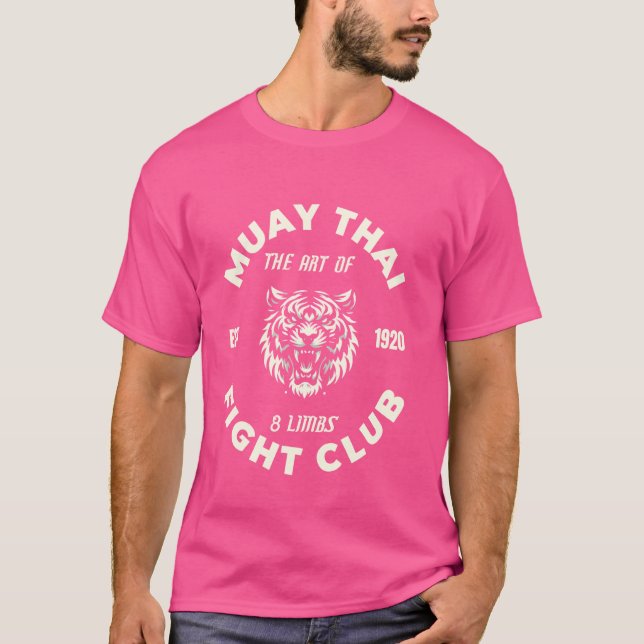 Muay Thai MIXED MARTIAL ARTS Kämpfen Tattoo Tiger  T-Shirt (Vorderseite)
