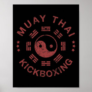 Muay Thai Mixed Martial Arts Kickboxen Poster