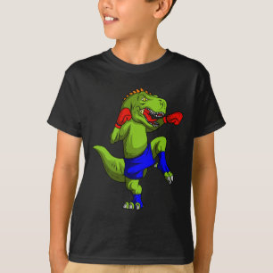 Muay Thai Mma Fighter T-Rex Mixed Martial Art Comt T-Shirt