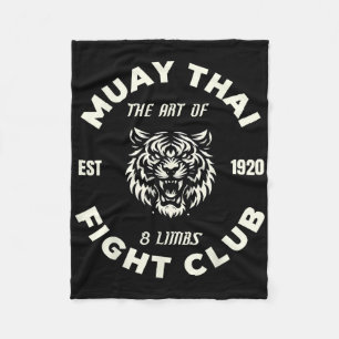 Muay Thai MMA Kampf Tattoo Tiger Kunst der 8 Glied Fleecedecke