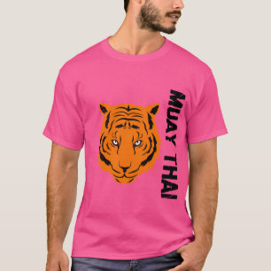 Muay Thai Muaythai Fierce Tiger Face Mixed Martial T-Shirt