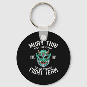 Muay Thai Oni Dämon Fight Team - Nak Muay, Kickbox Schlüsselanhänger