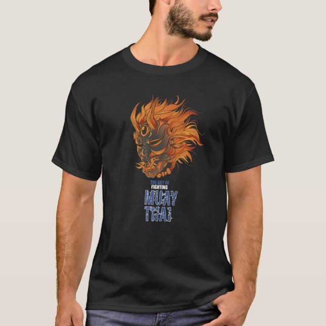 Muay Thai Oni Mask Hannya Thailand Thai Boxing MIX T-Shirt (Vorderseite)