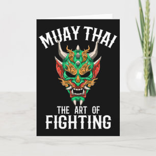 Muay Thai Oni Maske - Thai-Boxen und Kickboxen Gi Karte