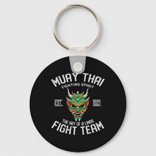 Muay Thai Oni - Thailändisches Boxen und Kickboxen Schlüsselanhänger