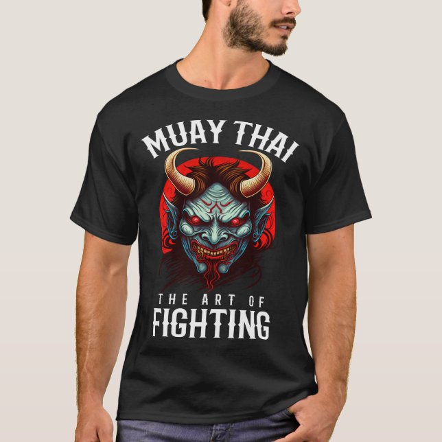 Muay Thai Oni Warrior Fight Team T-Shirt (Vorderseite)