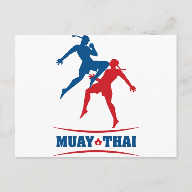 Muay Thai Postkarte (Vorderseite)