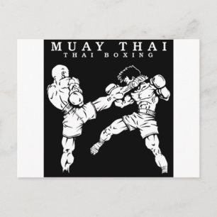 Muay Thai Postkarte