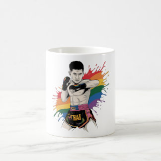 Muay Thai Pride | LGBTQ Rainbow Fighter Tasse