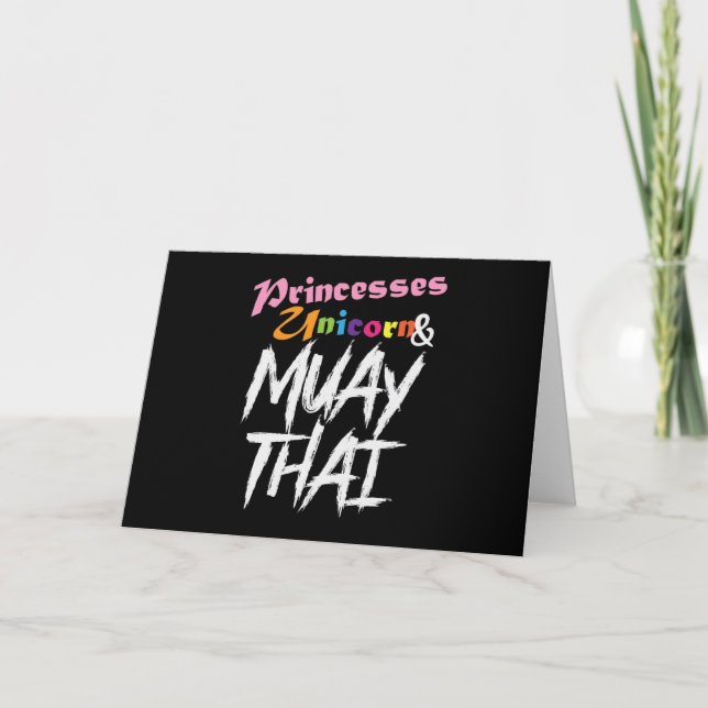 Muay Thai "Princesses Unicorn" Karte (Vorderseite)