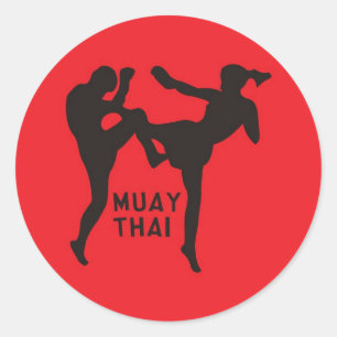 Muay Thai Runder Aufkleber
