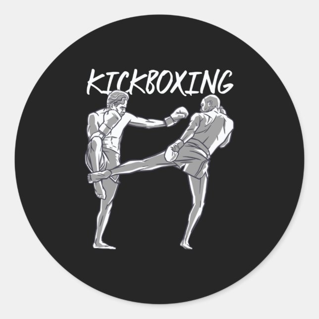 Muay Thai Runder Aufkleber (Vorderseite)