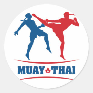 Muay Thai Runder Aufkleber