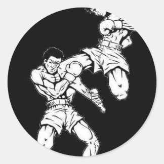Muay Thai Runder Aufkleber